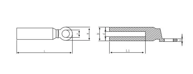 CAS/Dtl-2 Electric Ring Types Terminal Connector Copper-Aluminum Bimetallic Cable Lugs